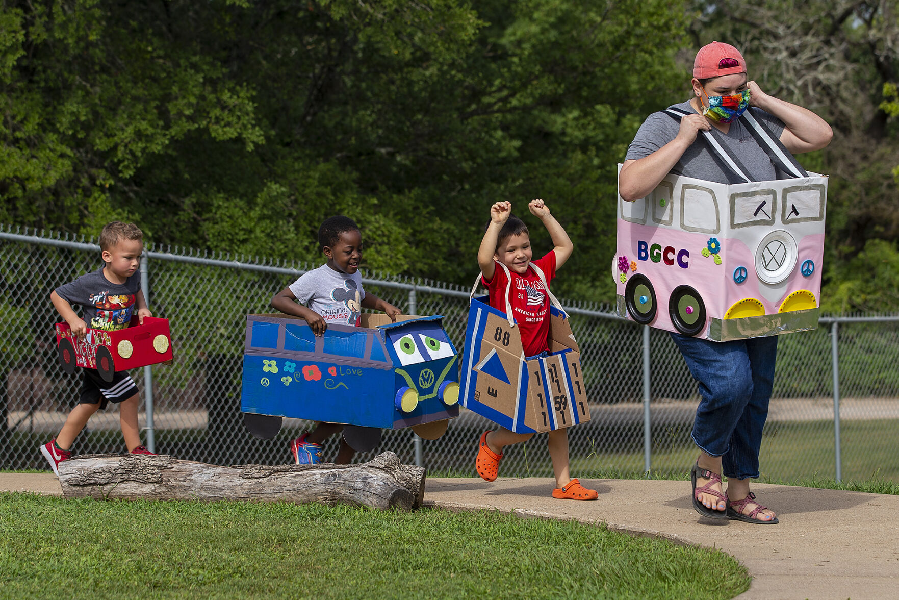 Preschool box car race
